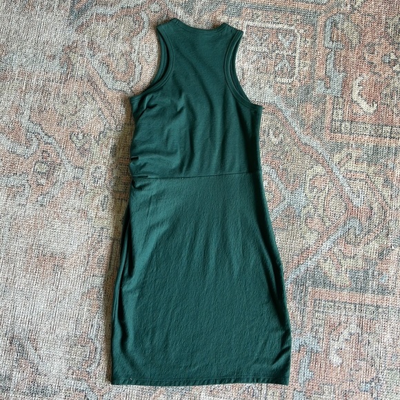🆕 Ted Baker London Livviaa Knot Front Jersey Dress in Green - Picture 10 of 10